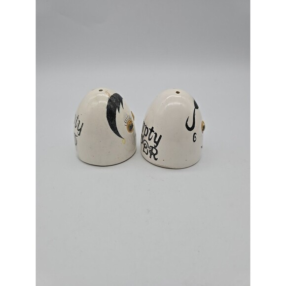 Vintage Mr & Mrs Humpty Dumpty Salt & Pepper Shakers Googly Eyes Japan - Picture 4 of 8